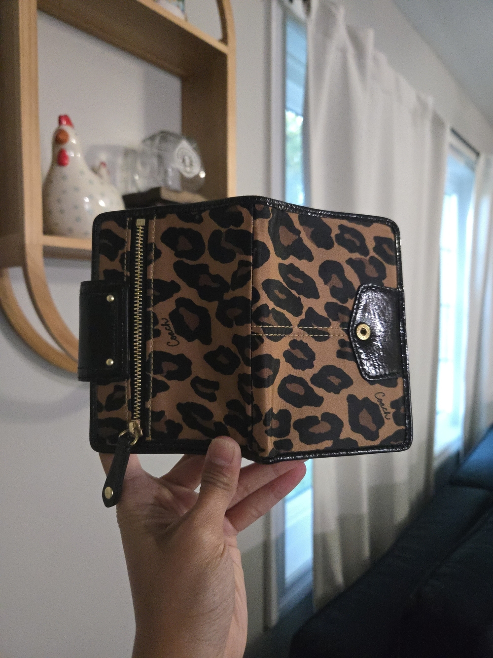 Coach Y2K Leopard Print Medium Wallet - Picture 4 of 7